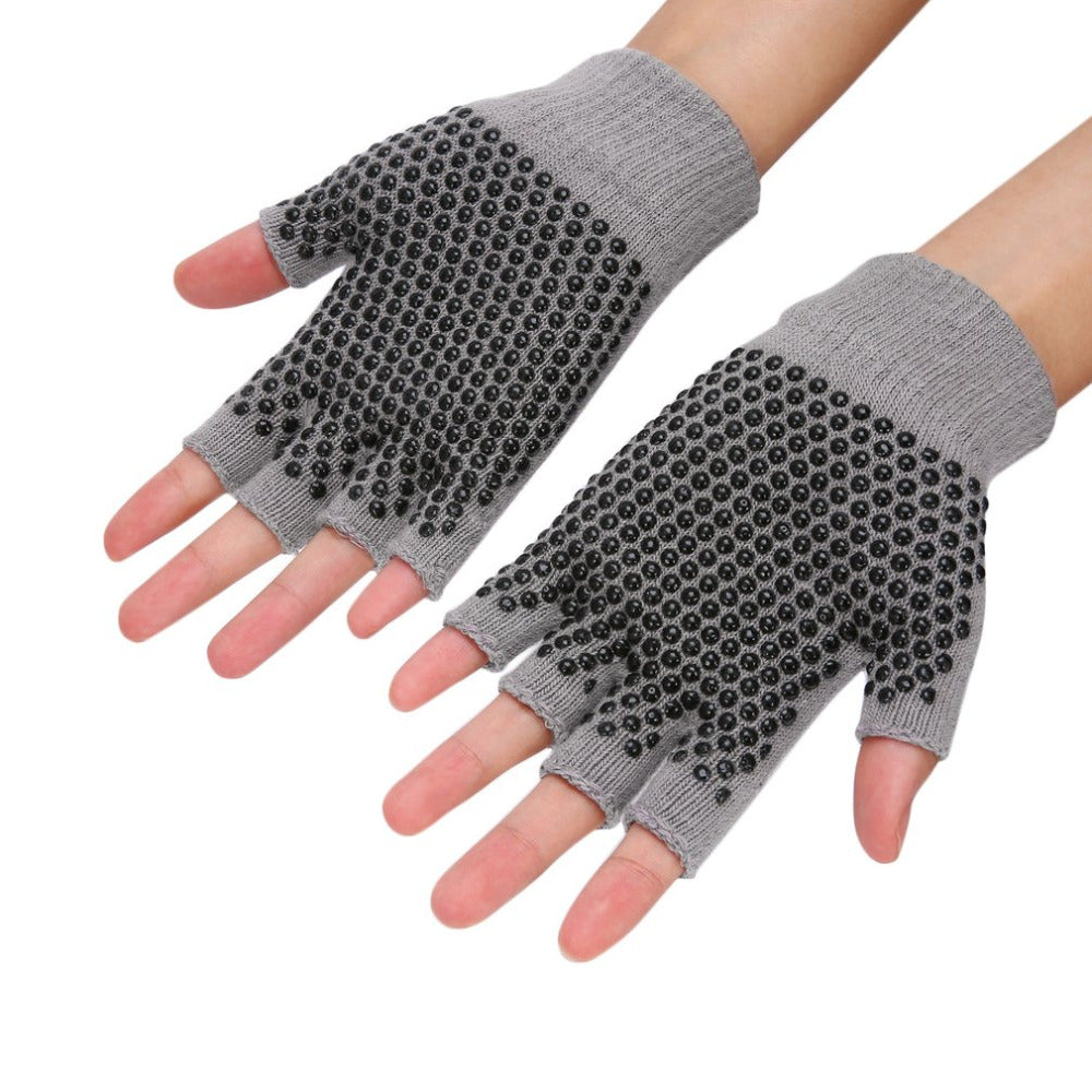  FYOURH Yoga Gloves with Grips for Women - 2 Pairs